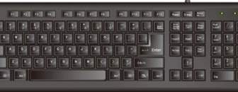 Vektor Hitam Keyboard