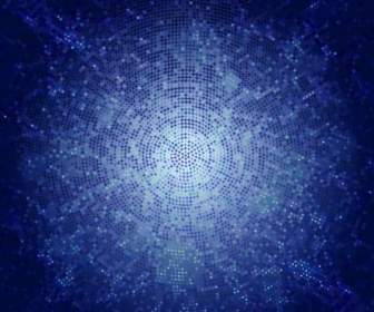 Vektor Blauen Mosaik-Hintergrund