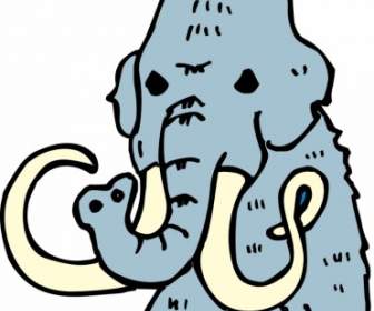 Vector De Dibujos Animados Elefante