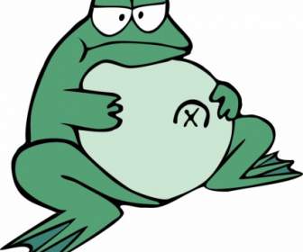 Vector Cartoon Frog
