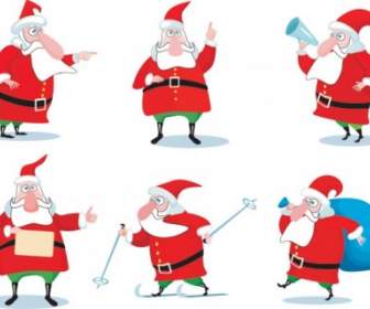 Vector Cartoon Santa Claus