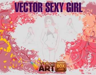 Vektor Sexy Mädchen