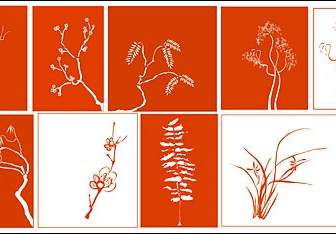 Vector Classical Plant Material