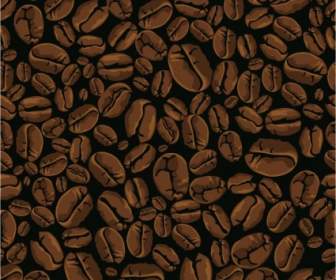 ベクトルのコーヒー豆の背景