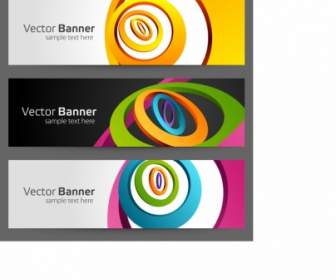 Banner Brillante Colorido Vector