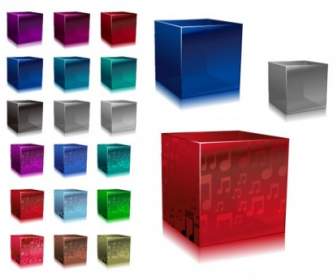 Cube Coloré De Vecteur