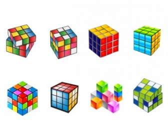 Cube Coloré De Vecteur