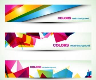 Vector Colorful Floral Banners