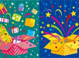 Vector Colorful Holiday Gift