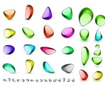 Vector Colorful Transparent Crystal