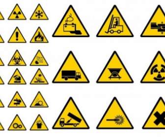 Vector Construction Site Warning Label