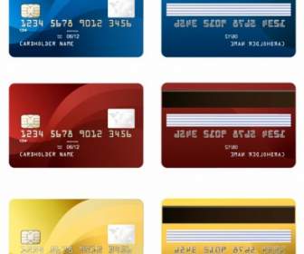 Vektor Kartu Kredit Dua Sisi