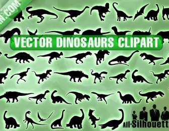 Vector Clipart Dinosauri