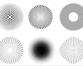 Vector Dots And Halftone Pattern