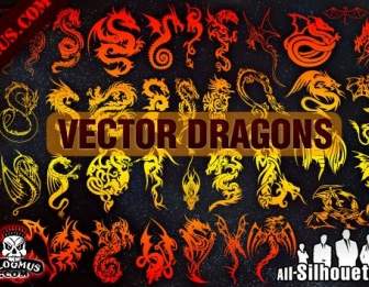 Dragones De Vector
