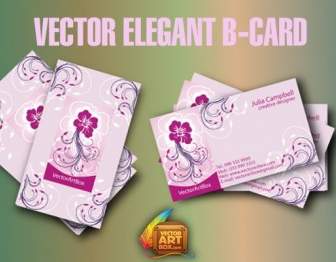 Vector Elegant B Card