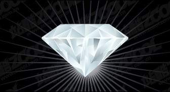 絶妙なダイヤモンドのベクター素材