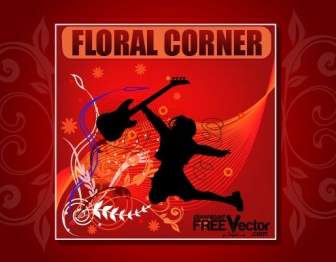 Vector Floral Corner