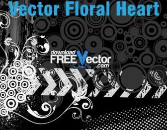 Vector Floral Heart