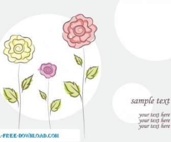Vektor Blume Doodles