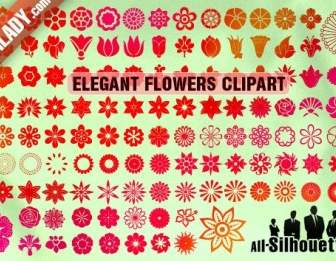 Vektor Blumen Clipart