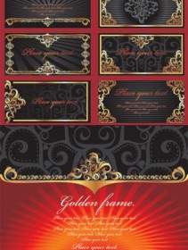 Vector Gold Ornate Lace