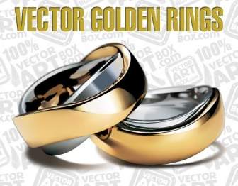 вектор золотые кольца