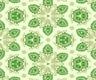 вектор зеленый Бесшовный цветочный орнамент