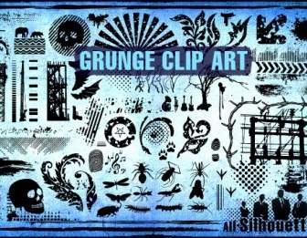 เวกเตอร์ Grunge ภาพตัดปะ