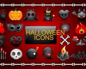 Vector Iconos De Halloween