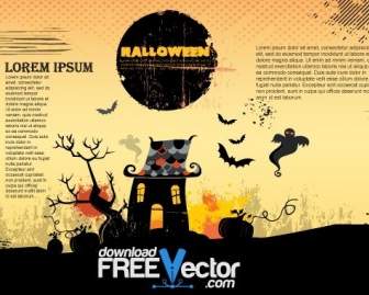Vector Pôster De Halloween