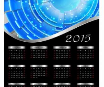 Calendario De Año Nuevo De Ilustración Vectorial