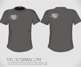 Modello Vettoriale Illustrazione T Shirt Struttura Per Gli Uomini