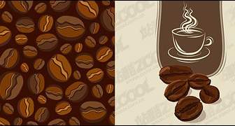 向量材料咖啡豆