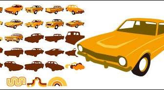 Vector Material Elements Of Classic Cars