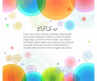 Vector Multicolor Background With Circles
