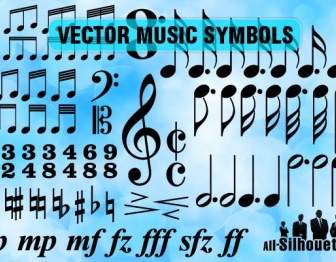 Simboli Musicali Vettoriale