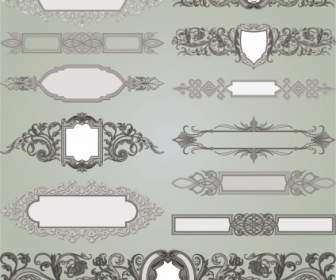 Vector Ornate Classical Europeanstyle Decorative Patterns