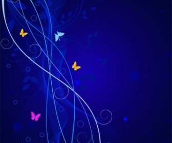 Vector Pattern With Butterflies