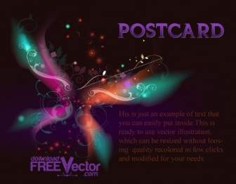 Vektor-Postkarte