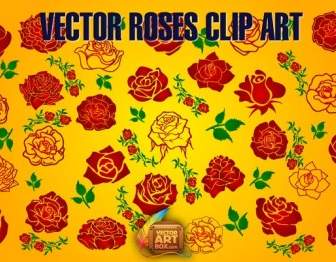 Vecteur Roses Clipart
