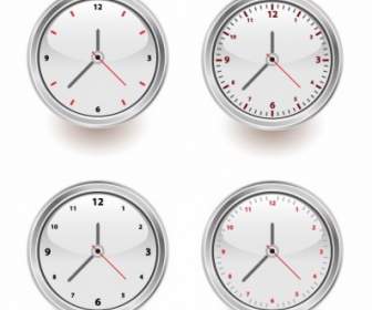 Vector Conjunto De Relógios