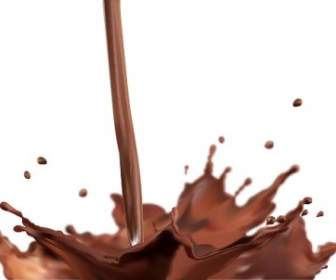 Splash Vektor Dari Chocolate