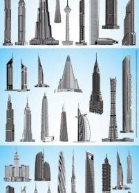 Vector World Famous Highrise Buildings