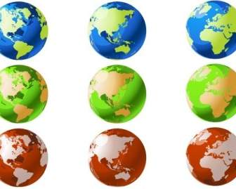 Vector World Globes