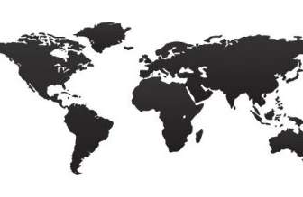 Mappa Del Mondo Vettoriale