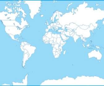 Mapa Do Mundo Do Vetor