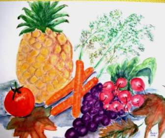 vegetables fruit painting