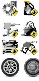 Vehicle Maintenance And Repair Icon Vector