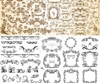 Very Useful Set Of Europeanstyle Pattern Vector